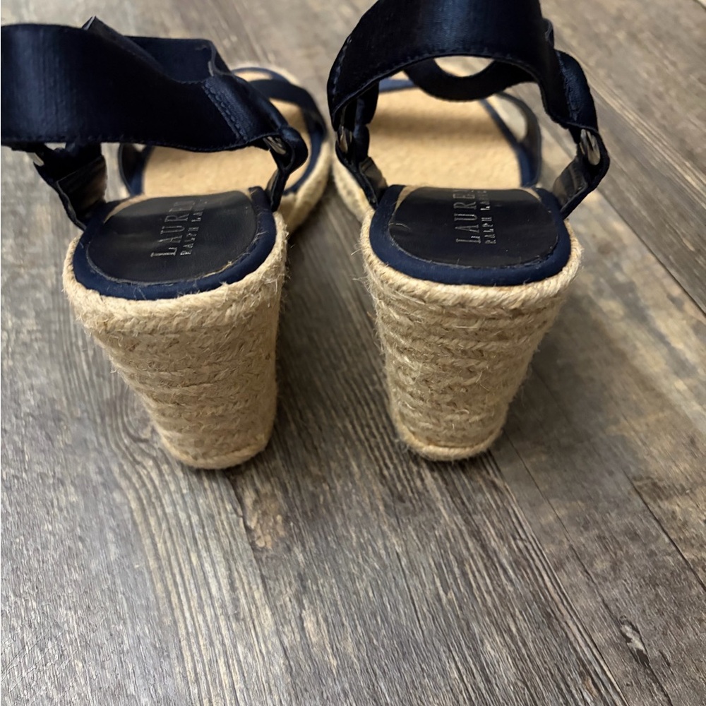 Lauren Ralph Lauren Indigo Wedge Sandals - Picture 5 of 9
